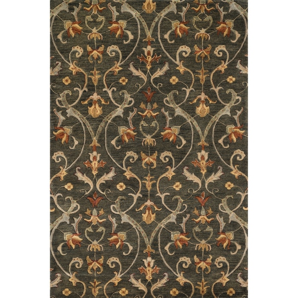 Hand-tufted Ferring Charcoal Wool Rug - 5' x 7'6