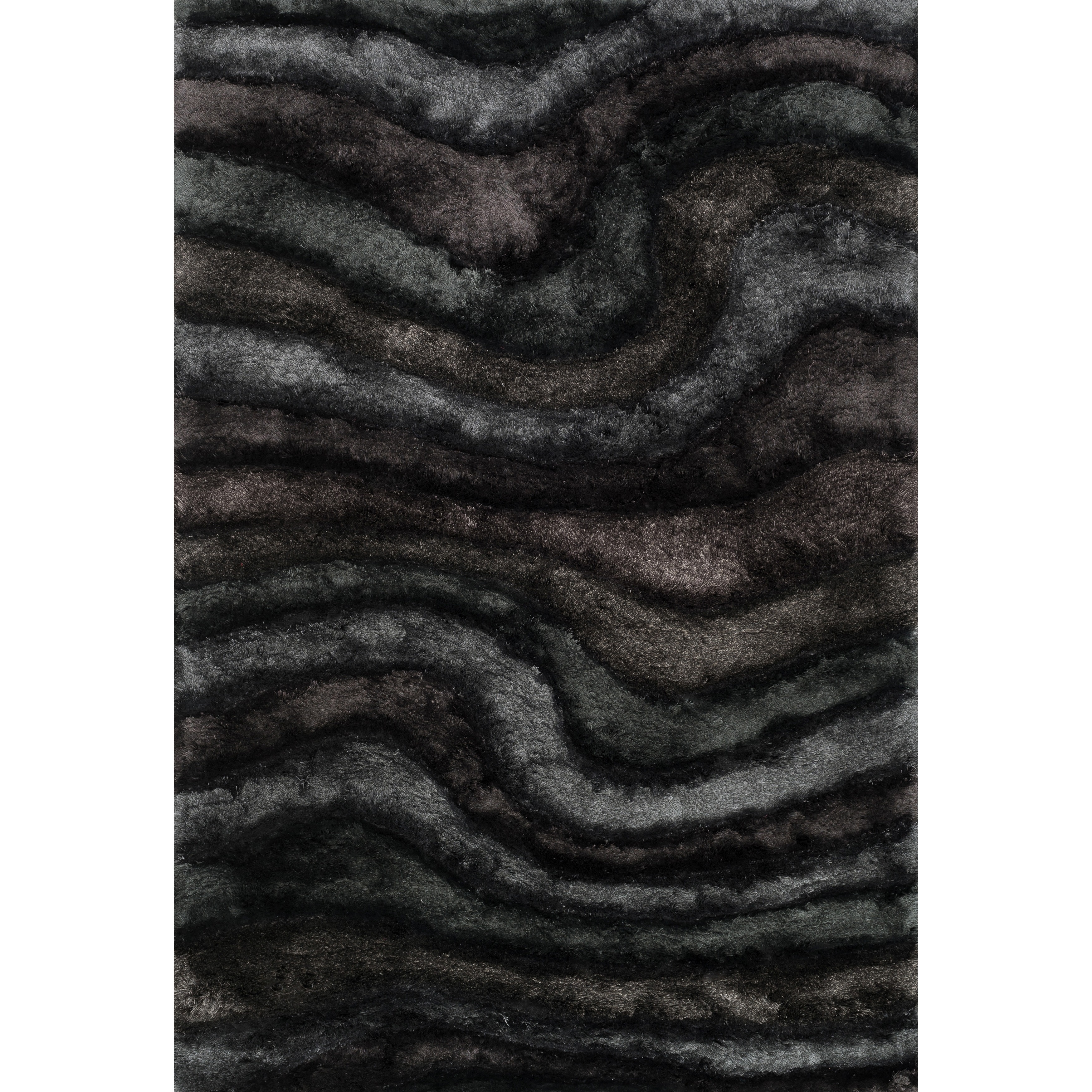 Hand woven Perseus Midnight Rug (36 X 56)