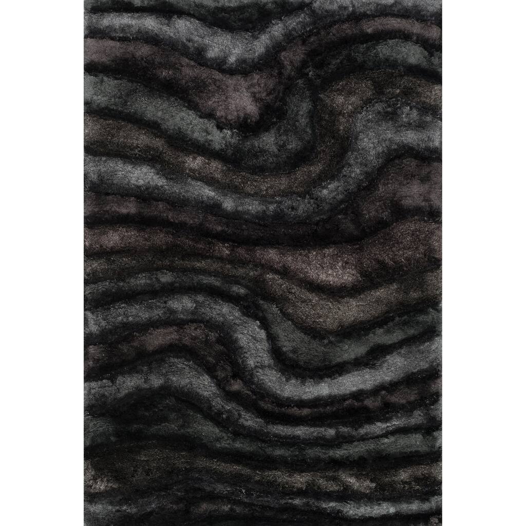 Hand-woven Perseus Midnight Rug