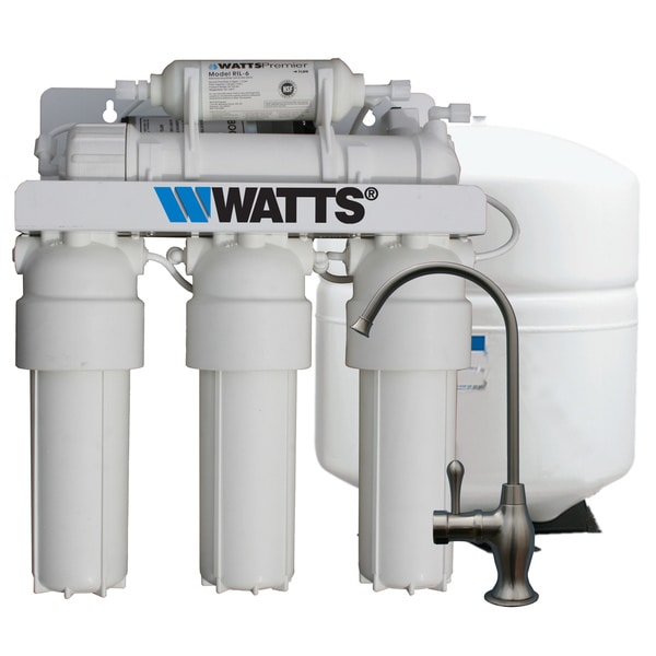 Watts Premier 5stage Reverse Osmosis Filter Booster Pump System Free