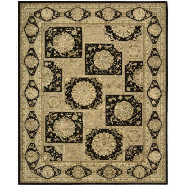 Nourison Hand-tufted Area Rug - Black - 5'6" x 8'6" - Runner/Rectangle