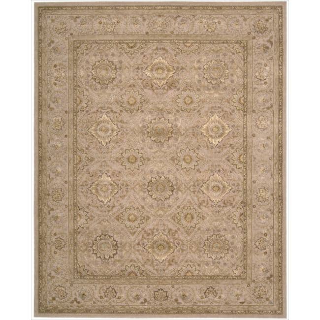 Nourison Hand-tufted Area Rug - 5'6" x 8'6" - Beige - Rectangle