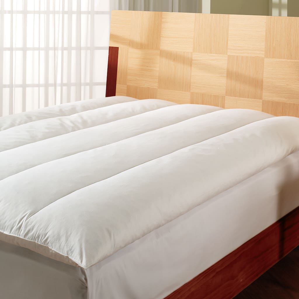 Eddie Bauer Twin-size White Goose Featherbed