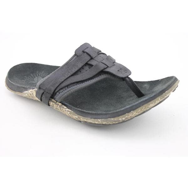 mens leather flip flops size 12