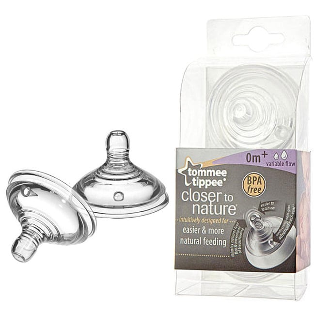 Tommee Tippee Closer To Nature Variable Flow Nipples (set Of 2)