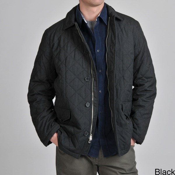 Shop Tasso Elba Men's Quilted Car Coat - Free Shipping Today ...