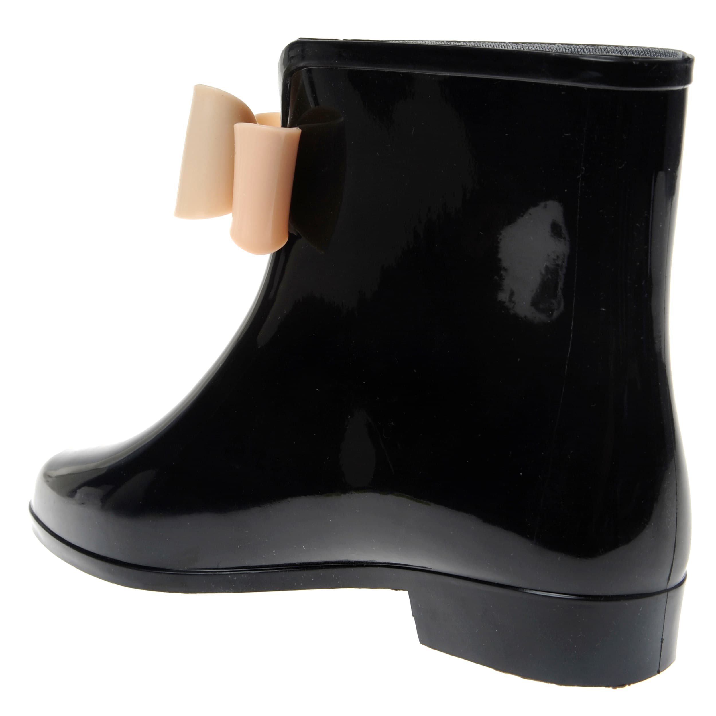 ankle rain boots with bow