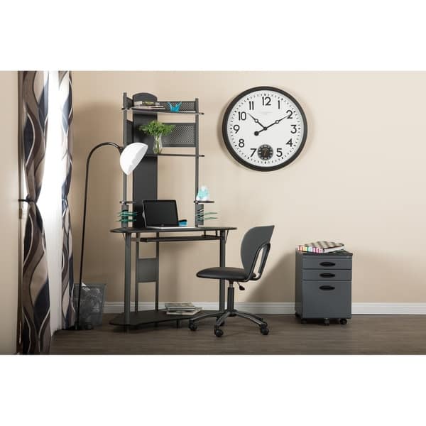 Shop Calico Designs Arch Corner Computer Desk With Hutch Tower