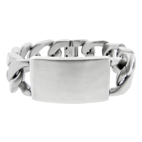 Stainless Steel Men's Chunky Curb Bracelet Men's Bracelets