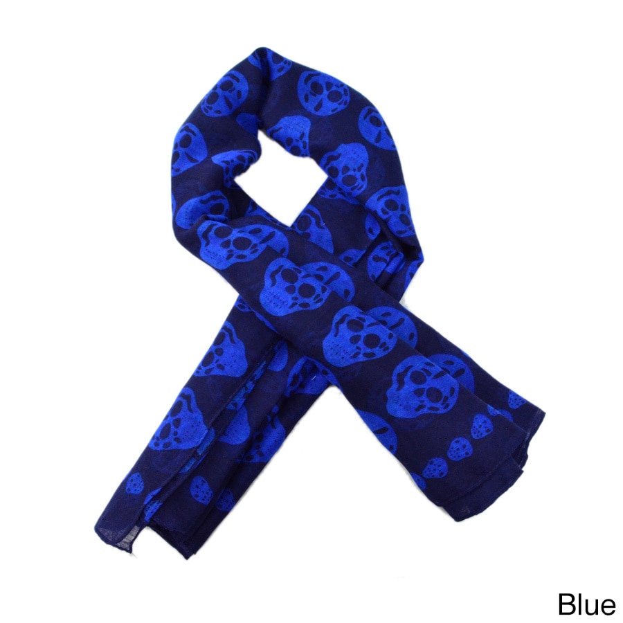 La77 Skull Print Scarf