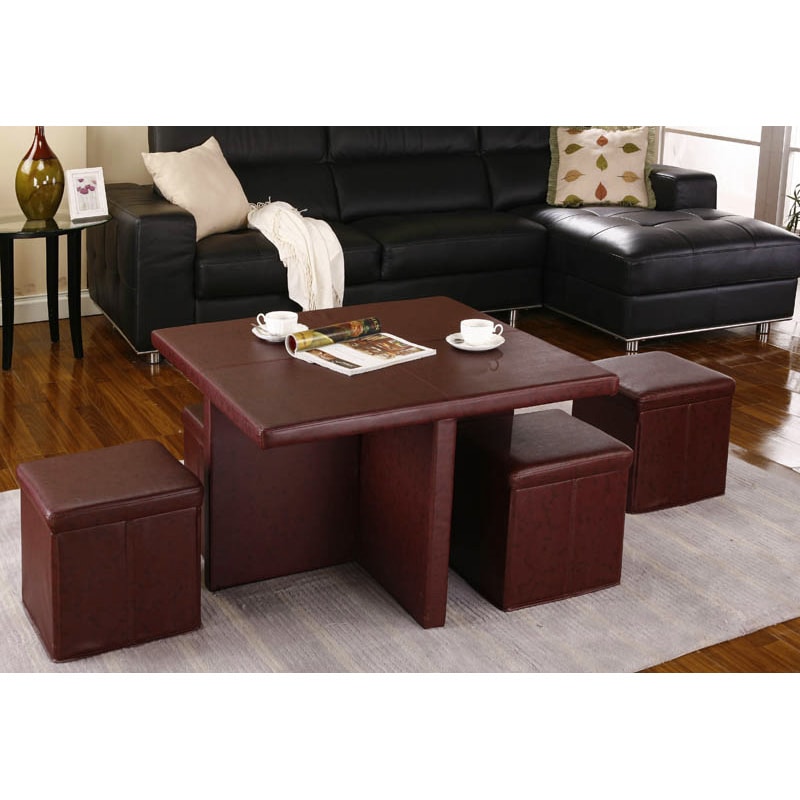 K b Os5t02 5 piece Cocktail Ottoman Set