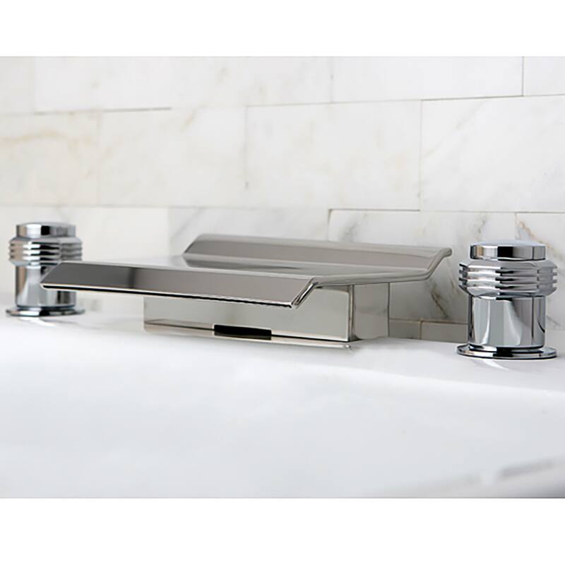 Kingston Brass Roman Tub Waterfall Spout/ Deck Mount