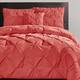 VCNY Carmen Pintuck Tufted Solid Color 4-piece Comforter Set - Queen-Coral