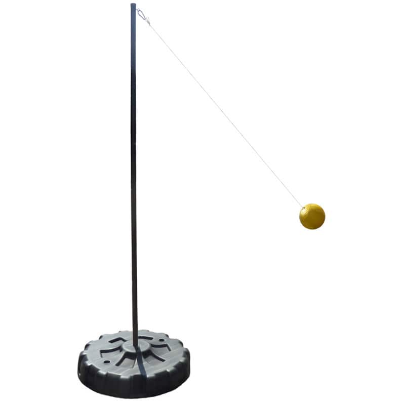 Verus Sports Portable Tetherball Set with Soft Touch Tetherball and Ground Stakes