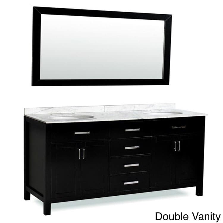 Ariel Belmont Decor Hampton Sink Vanity Black Size Single Vanities