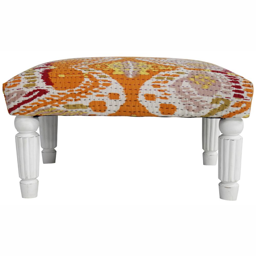nuLOOM Casual Living Modern Ikat Multi Ottoman