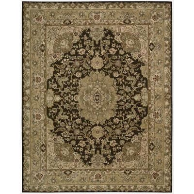 Nourison Hand-tufted Traditional Persian Wool Silk Area Rug