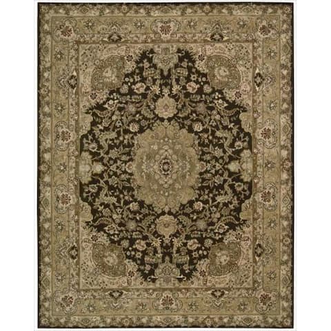 Nourison Hand-tufted Traditional Persian Wool Silk Area Rug