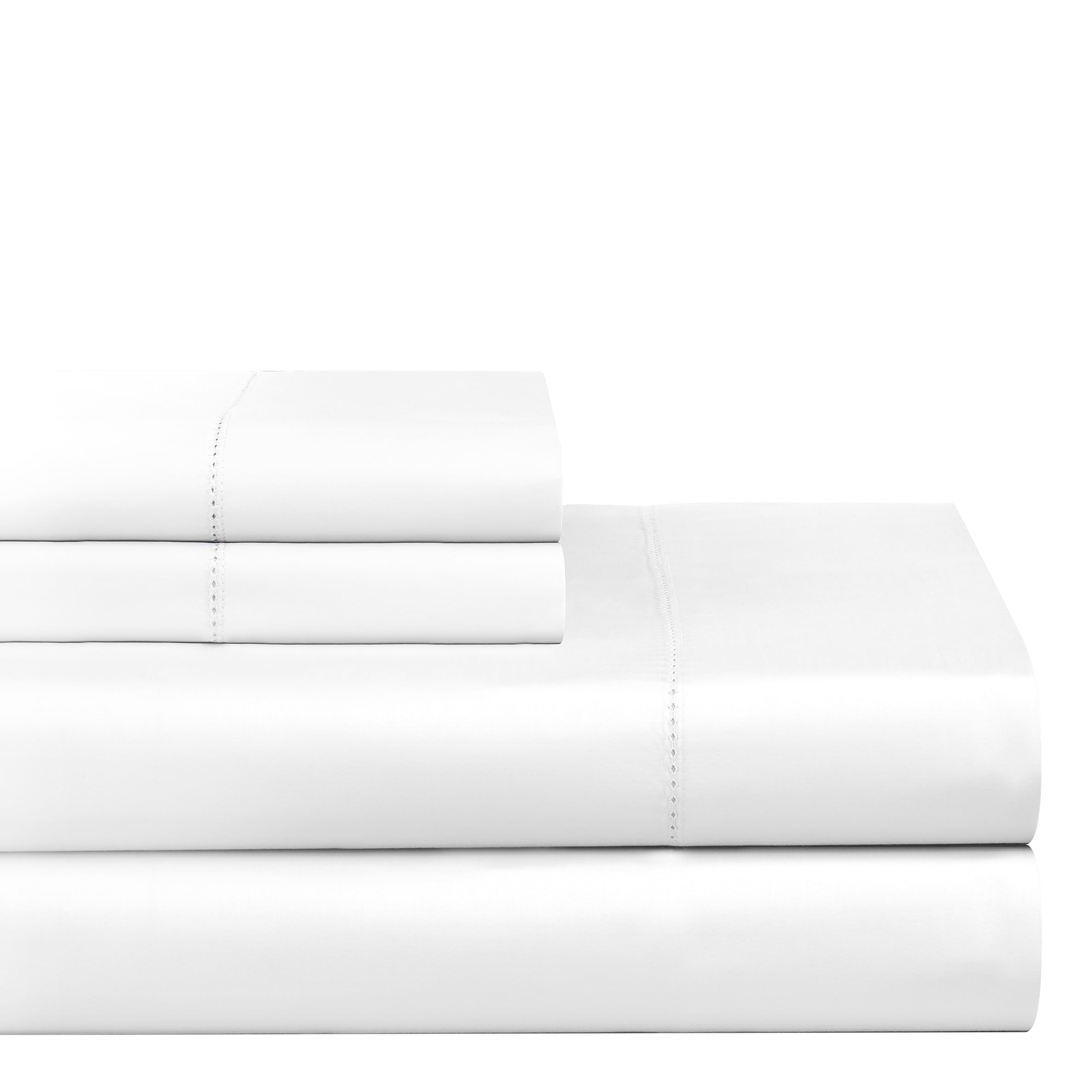 Pointehaven Pointehaven Supima Cotton 600 Thread Count Deep Pocket Sheet Set Or Pillowcase Separates White Size Queen