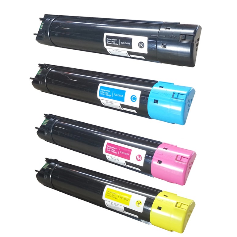 Dell 5130cdn Compatible Multicolor Toner Cartridges (pack Of 4) (Black, cyan, magenta, yellowPrint yield 12000 pages with 5 percent coverageRefillable NoModel Dell5130(SET)Pack of 4We cannot accept returns on this product. )