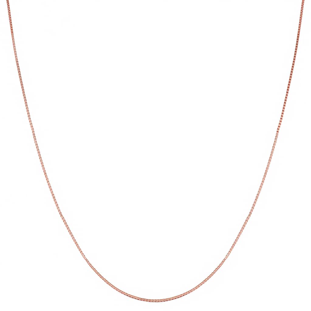 Fremada 14k Rose Gold 16 - 20-inch Box Chain