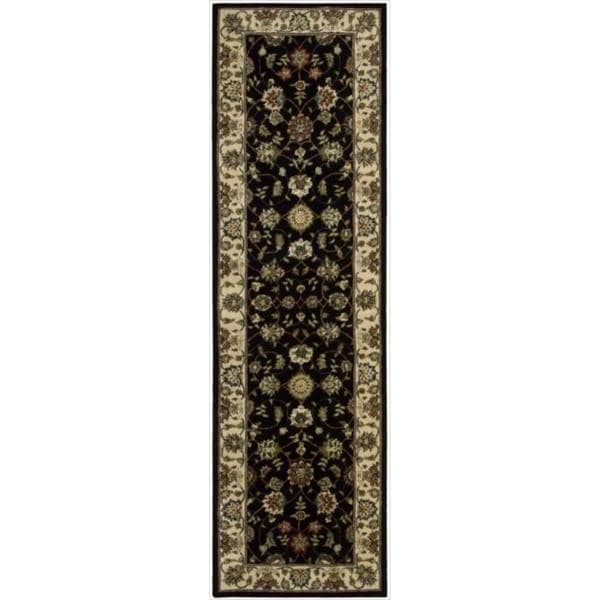 Nourison 2000 Hand tufted Kashan Navy Rug (26 x 43)