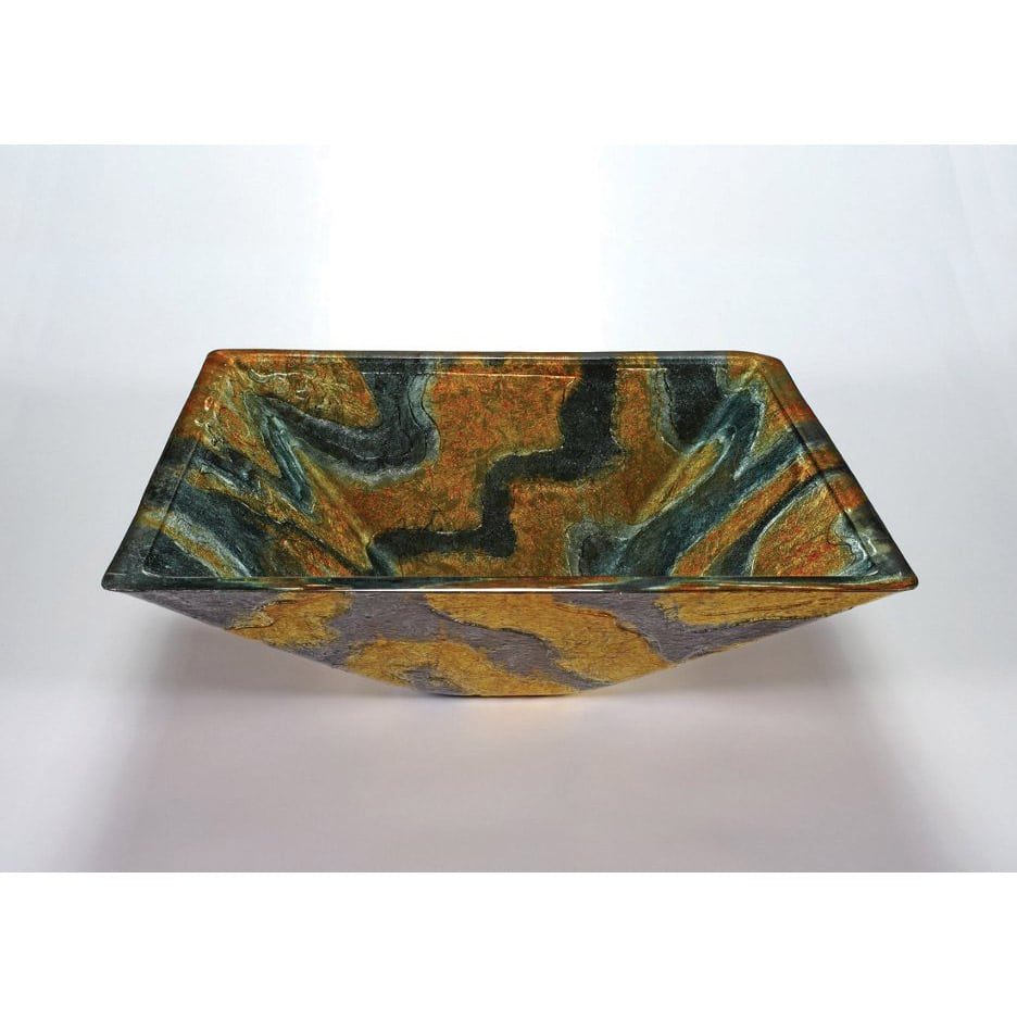 Gold/Black Glass Sink Bowl
