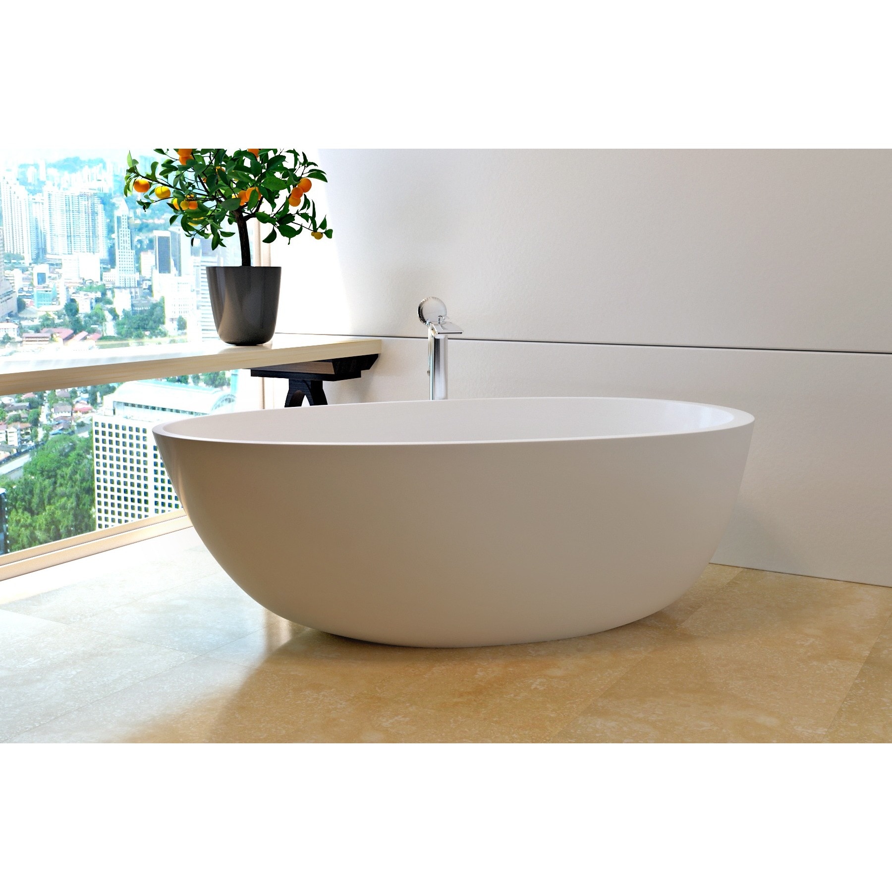 Aquatica Purescape 204 Freestanding Aquastone Bathtub