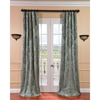Shop Exclusive Fabrics Minerva Aqua Plum Faux Silk Jacquard