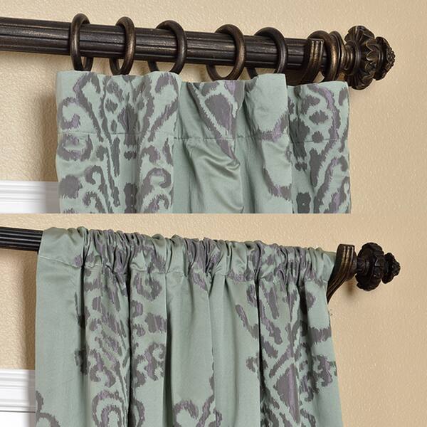 Shop Exclusive Fabrics Minerva Aqua Plum Faux Silk Jacquard
