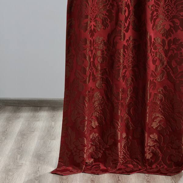 Shop Exclusive Fabrics Astoria Red Bronze Faux Silk Jacquard