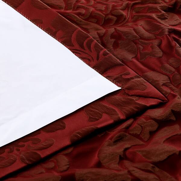 Shop Exclusive Fabrics Astoria Red Bronze Faux Silk Jacquard