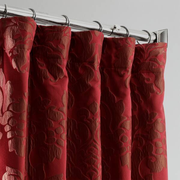 Shop Exclusive Fabrics Astoria Red Bronze Faux Silk Jacquard