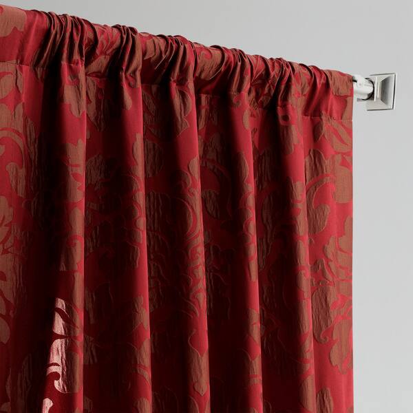 Shop Exclusive Fabrics Astoria Red Bronze Faux Silk Jacquard
