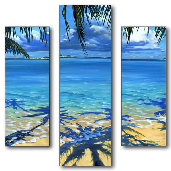 Triptych Wall Art pete tillack 'palm tree shadows' 3-piece multisize triptych wall Triptych Wall Art pete tillack 'palm tree shadows' 3-piece multisize triptych wall