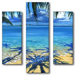 See Reviews Palm Tree Shadows Triptych Art