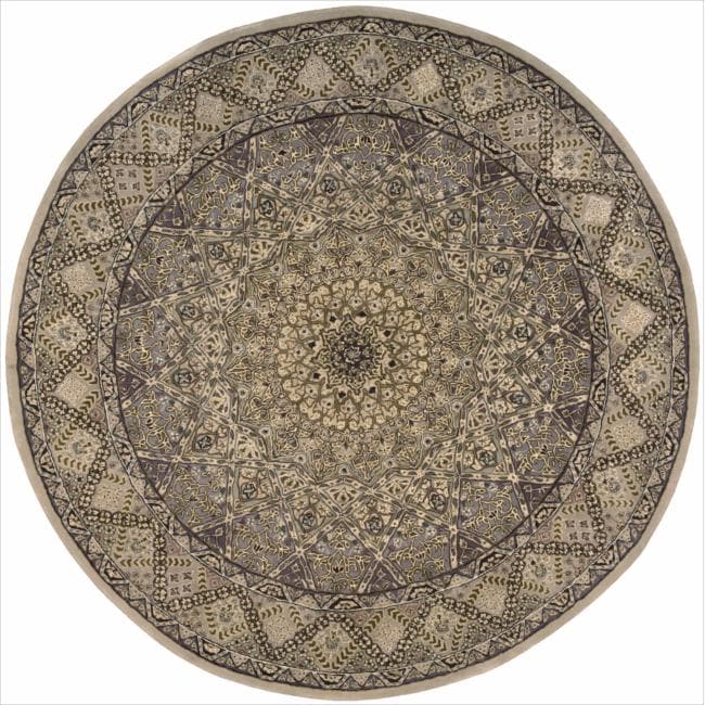 Hand tufted Nourison 2000 Lavender Sunburst Rug (6 Round) Today $969