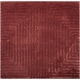 preview thumbnail 3 of 4, Hand-knotted Hemet Red Geometric Wool Area Rug - 2' x 3' - 2' x 3'