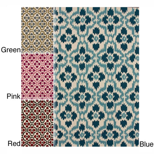 nuLOOM Handmade Trellis Ikat Rug (7'6 x 9'6)