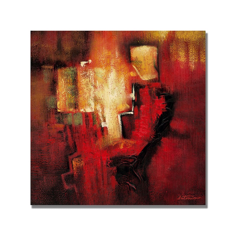 Antonio 'Abstract II' Canvas Art - Multi - 18 in. H x 18 in. W