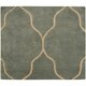 preview thumbnail 3 of 4, Hand-knotted Levelland Green Wool Area Rug - 2' x 3' - 2' x 3'