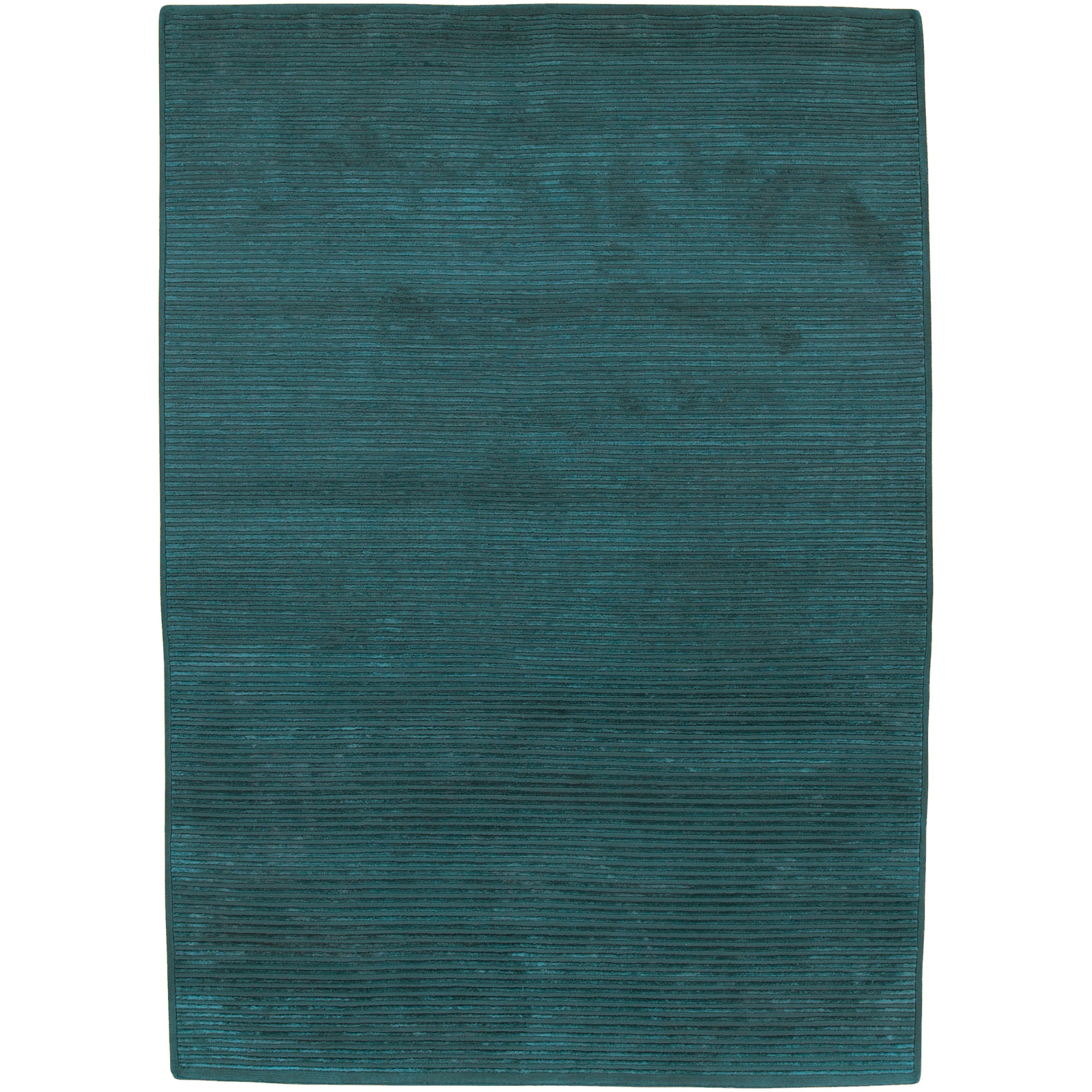 Hand knotted Solid Blue Casual Knox Semi worsted Wool Rug (2 X 3)