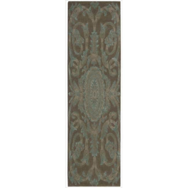 Nourison Moda Hand-tufted Area Rug - 2' 3" x 8' - Brown - Runner