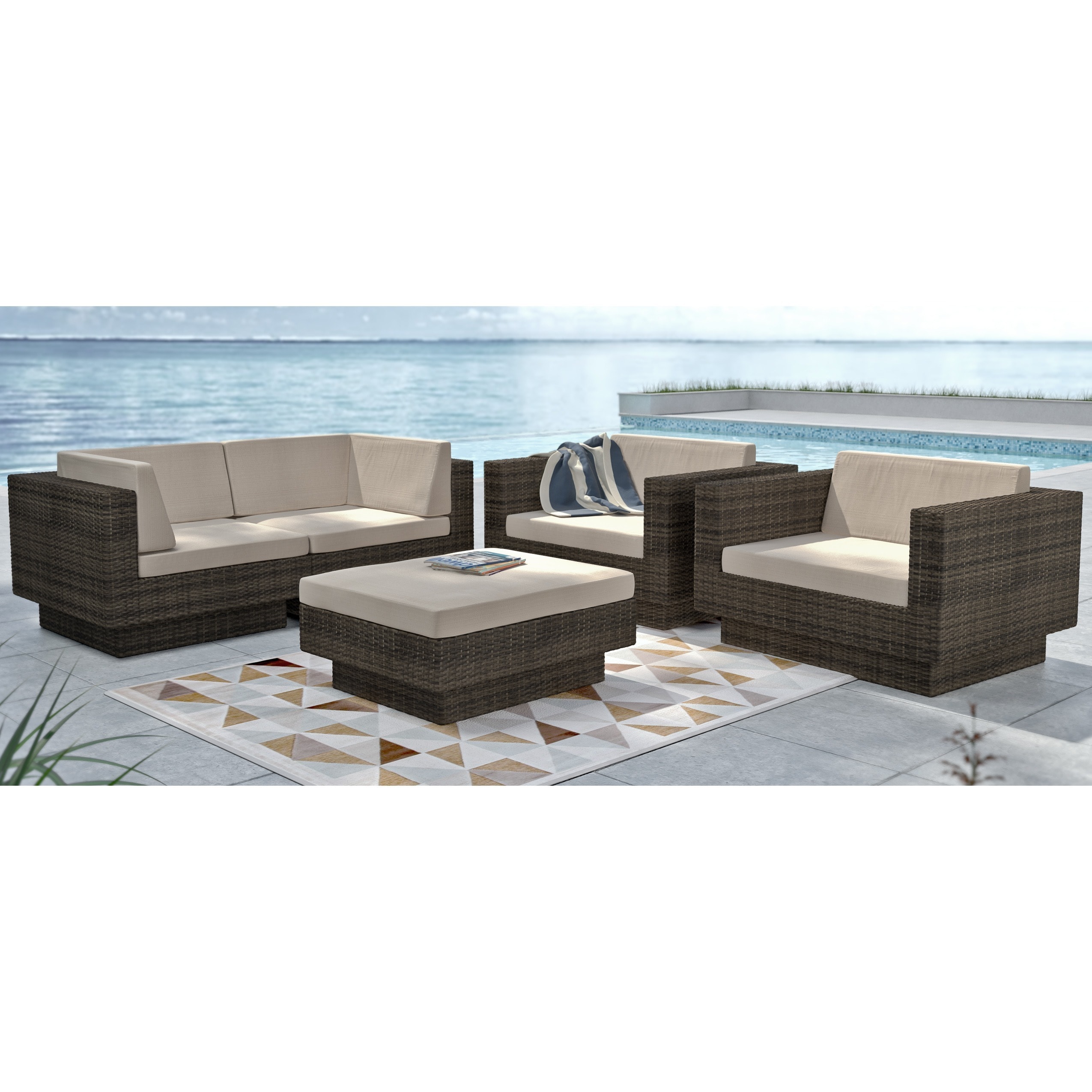 Sonax Park Terrace 5 piece Sectional Patio Set