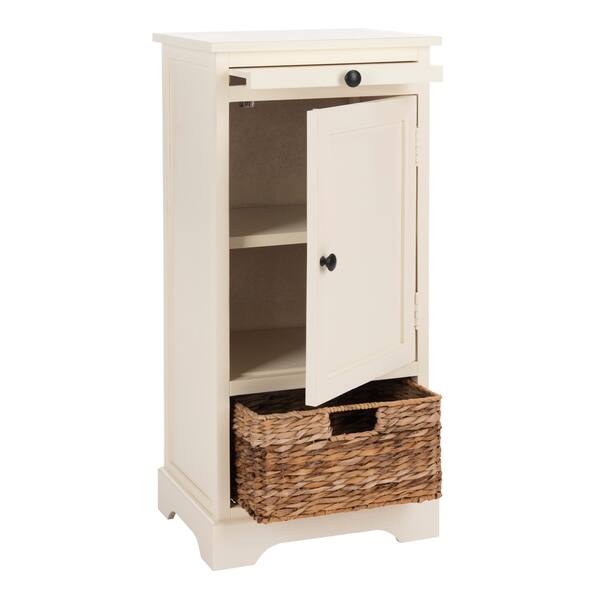 Shop Safavieh Cape Cod Cream 2 Drawer Tall Storage Unit 15 7 X