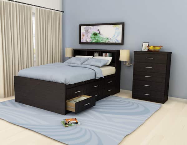 Shop Sonax Willow Double Captains 12 Drawer Storage Bed Free