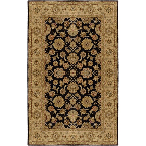 Hand tufted Palo Black Wool Rug (2 x 3)