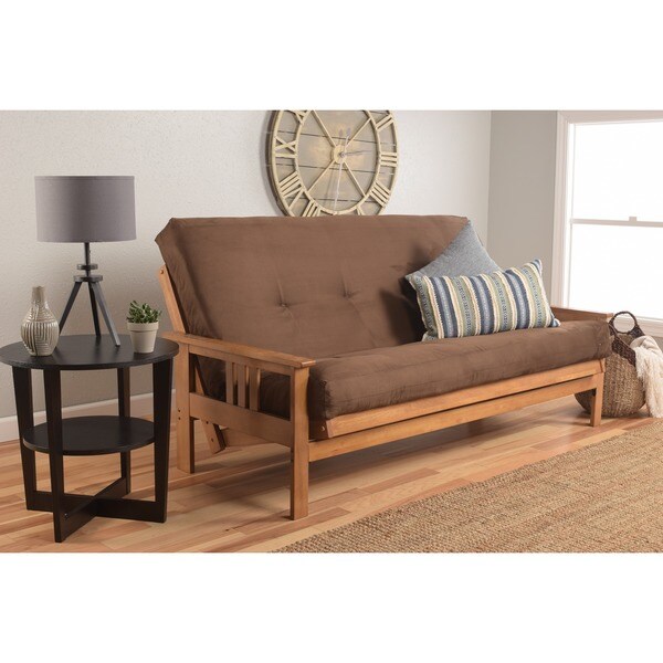 Somette Beli Mont Multiflex Honey Oak Fullsize Futon Frame and