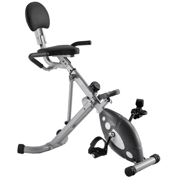 sunny health & fitness folding recumbent bike