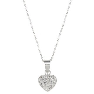 Shop Disney Sterling Silver Clear Crystal Princess Heart Necklace ...